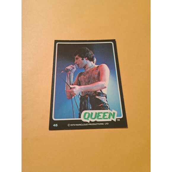 Vintage 1979 Raincloud Productions Queen Trading Card #45 Rock Band Memorabilia - Picture 1 of 2